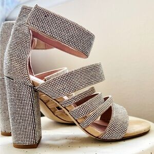 Jeffrey Campbell x Free People chunky rhinestone heels